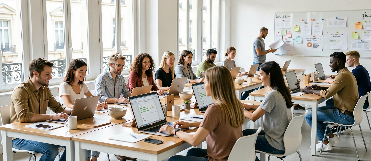 Détails de matériaux durables dans notre studio